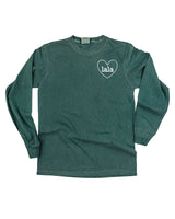 "______ (Heart Around) - (Choose Your Grandma Name)" - Long Sleeve Comfort Colors Tee