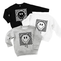 Hello (Choose Your Grade) - Checker Smiley - Child Sweater