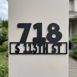 Custom Metal Wall Art - Personalized Home Address Sign