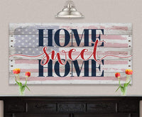 Home Sweet Home Flag - Canvas