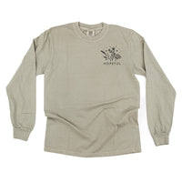 Hopeful - Bouquet - Pocket Size - Long Sleeve Comfort Colors Tee
