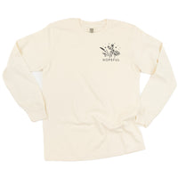 Hopeful - Bouquet - Pocket Size - Long Sleeve Comfort Colors Tee