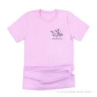 HOPEFUL - Bouquet - Pocket Size ﻿- Unisex Tee