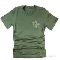 HOPEFUL - Bouquet - Pocket Size ﻿- Unisex Tee