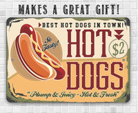 Hot Dogs Sign - Metal Sign