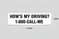 How's My Driving? Sticker