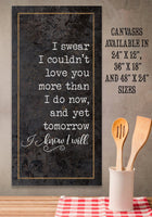 I Swear - Canvas