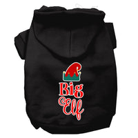 Christmas Pet Hoodie Screen Printed, "Big Elf"