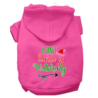 Christmas Pet Hoodie "I Can't, Santa Is Watching"