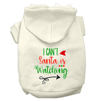 Christmas Pet Hoodie "I Can't, Santa Is Watching"