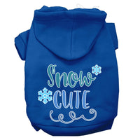 Christmas Pet Hoodie Screen Printed, "Snow Cute"