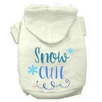 Christmas Pet Hoodie Screen Printed, "Snow Cute"