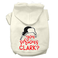 Christmas Pet Hoodie Screen Printed, "You Serious Clark?"