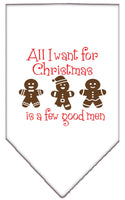 Christmas Pet Bandana "All I Want For Christmas Is A Few Good Men"
