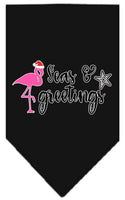 Christmas Pet and Dog Bandana Screen Printed, "Seas & Greetings"