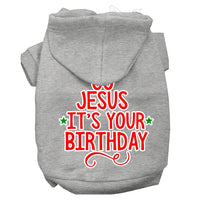 Christmas Pet Hoodie "Go Jesus, It's Your Birthday"