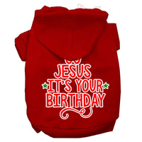 Christmas Pet Hoodie "Go Jesus, It's Your Birthday"