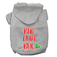 Christmas Pet Hoodie Screen Printed, "Bah Humbug"
