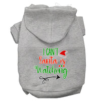 Christmas Pet Hoodie "I Can't, Santa Is Watching"
