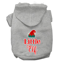 Christmas Pet Hoodie Screen Printed, "Little Elf"
