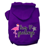 Christmas Pet Hoodie Screen Printed, "Seas & Greetings"