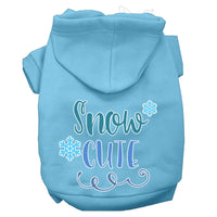 Christmas Pet Hoodie Screen Printed, "Snow Cute"