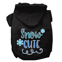 Christmas Pet Hoodie Screen Printed, "Snow Cute"