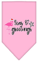 Christmas Pet and Dog Bandana Screen Printed, "Seas & Greetings"