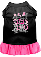 Pet Dress Screen Printed, "All About That XOXO"