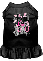 Pet Dress Screen Printed, "All About That XOXO"