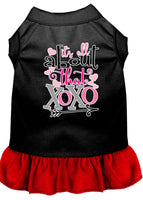 Pet Dress Screen Printed, "All About That XOXO"