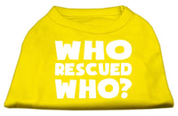 Pet Shirt "Who Rescued Who?"