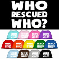 Pet Shirt "Who Rescued Who?"