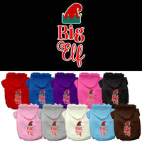 Christmas Pet Hoodie Screen Printed, "Big Elf"