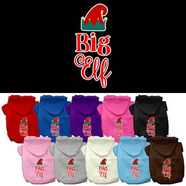 Christmas Pet Hoodie Screen Printed, "Big Elf"