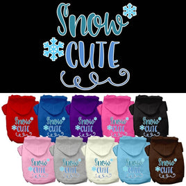 Christmas Pet Hoodie Screen Printed, "Snow Cute"