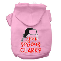 Christmas Pet Hoodie Screen Printed, "You Serious Clark?"