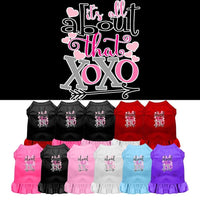 Pet Dress Screen Printed, "All About That XOXO"