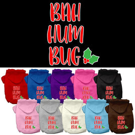 Christmas Pet Hoodie Screen Printed, "Bah Humbug"