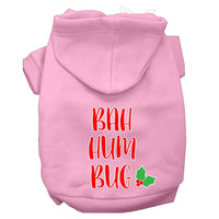 Christmas Pet Hoodie Screen Printed, "Bah Humbug"