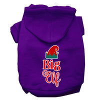 Christmas Pet Hoodie Screen Printed, "Big Elf"