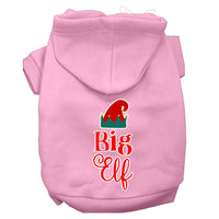 Christmas Pet Hoodie Screen Printed, "Big Elf"