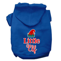 Christmas Pet Hoodie Screen Printed, "Little Elf"