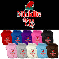 Christmas Pet Hoodie Screen Printed, "Middle Elf"