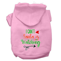 Christmas Pet Hoodie "I Can't, Santa Is Watching"