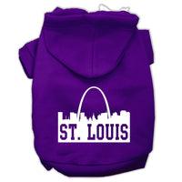 Pet Hoodie "St. Louis Skyline"