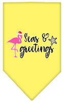 Christmas Pet and Dog Bandana Screen Printed, "Seas & Greetings"