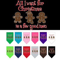 Christmas Pet Bandana "All I Want For Christmas Is A Few Good Men"