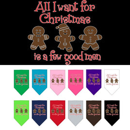 Christmas Pet Bandana "All I Want For Christmas Is A Few Good Men"