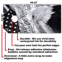 We The People Flag - Cornhole Board Wrap - Set of 2